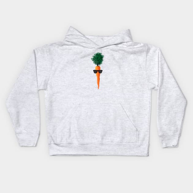 Cool Carrot Kids Hoodie by SandraKC